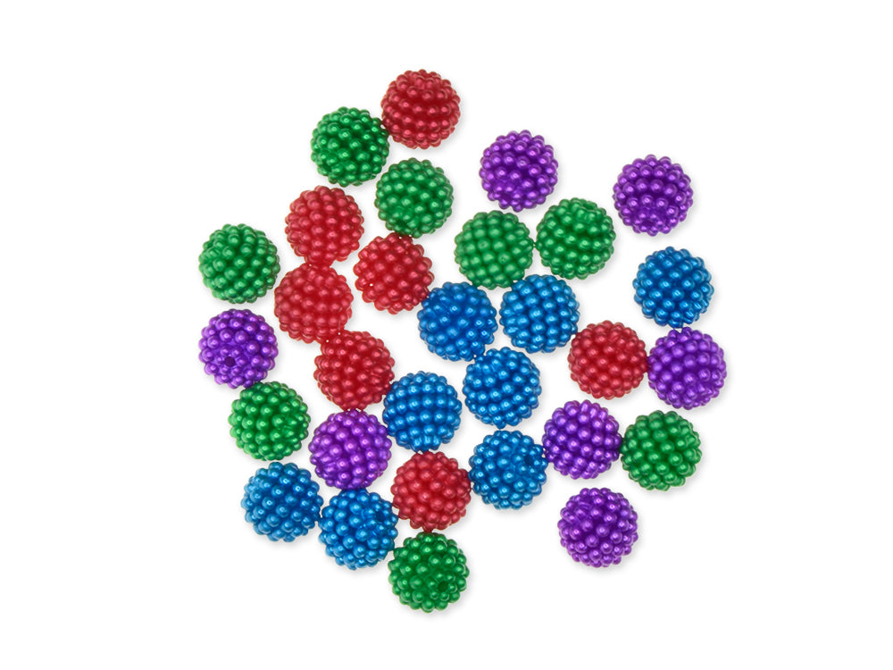 Plastic Beads: 12mm Globe Micro-Bead Multi-Packs 30pc B) Bold