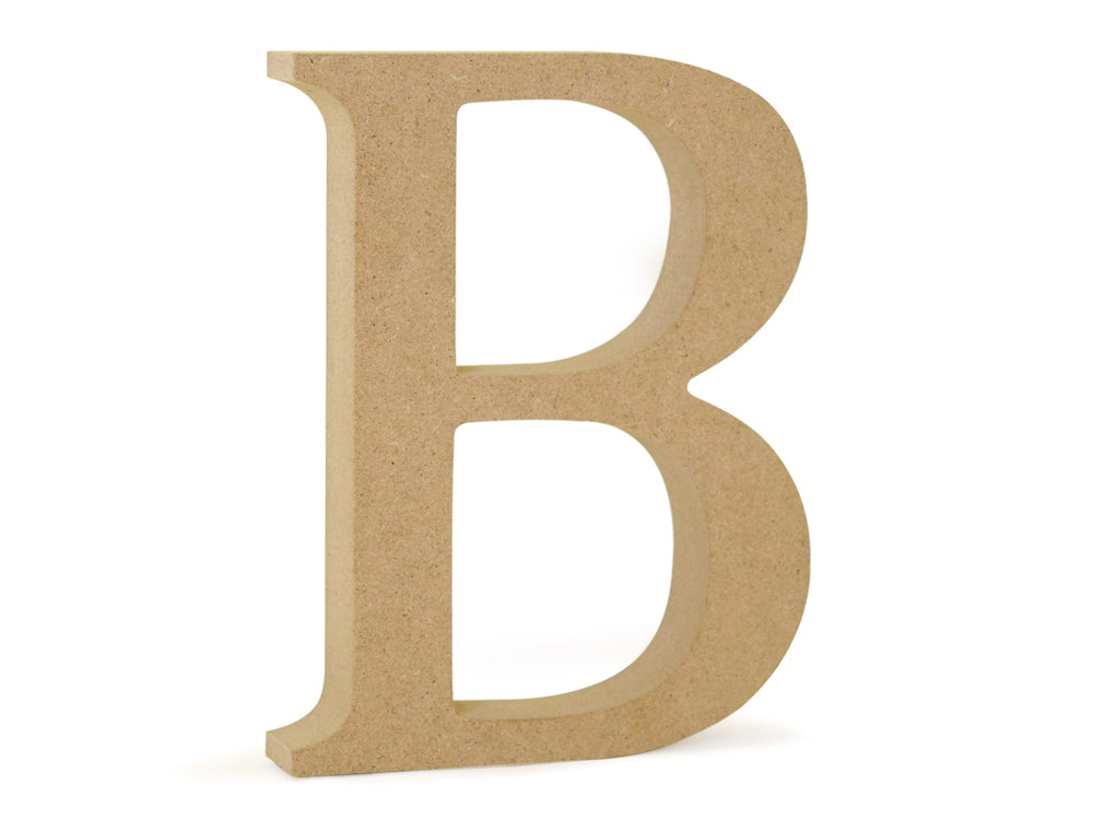 Wood Letters: 5 1/8" MDF Standing B