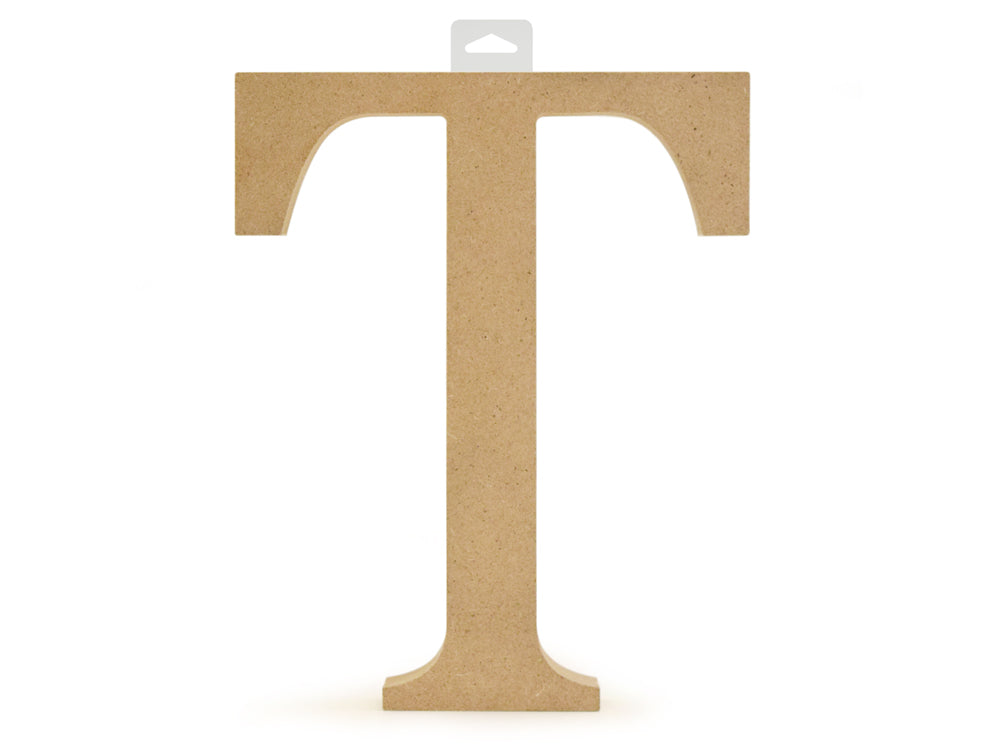Wood Letters: 5 1/8" MDF Standing T