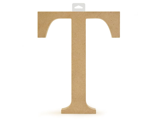 Wood Letters: 5 1/8" MDF Standing T
