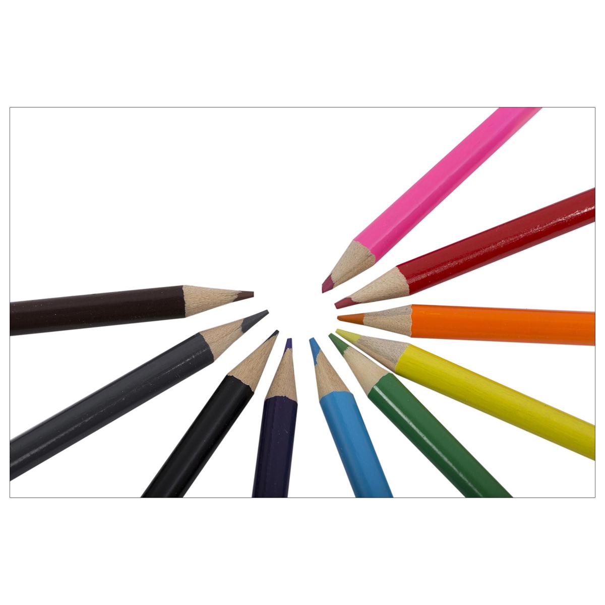 O.WKs. 16-pc Colouring Pencils, window box