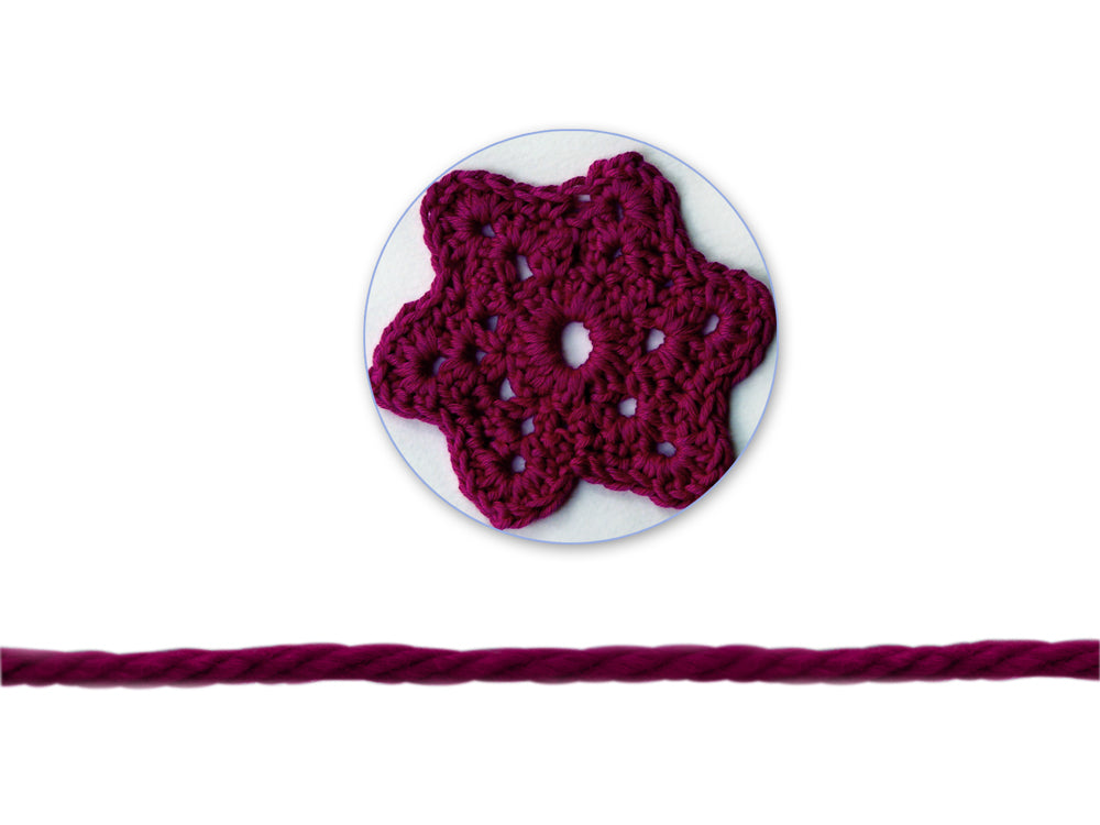 Needlecrafters: 50g Acrylic Yarn Standard Ball Dyed Y) Cranberry Wine