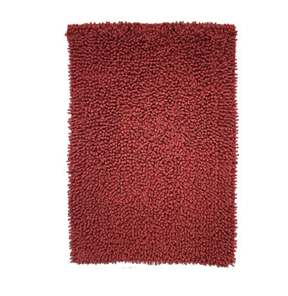 NOODLE RUG, COTTON BURGUNDY, 20''x31.5'' 50X80 - 2