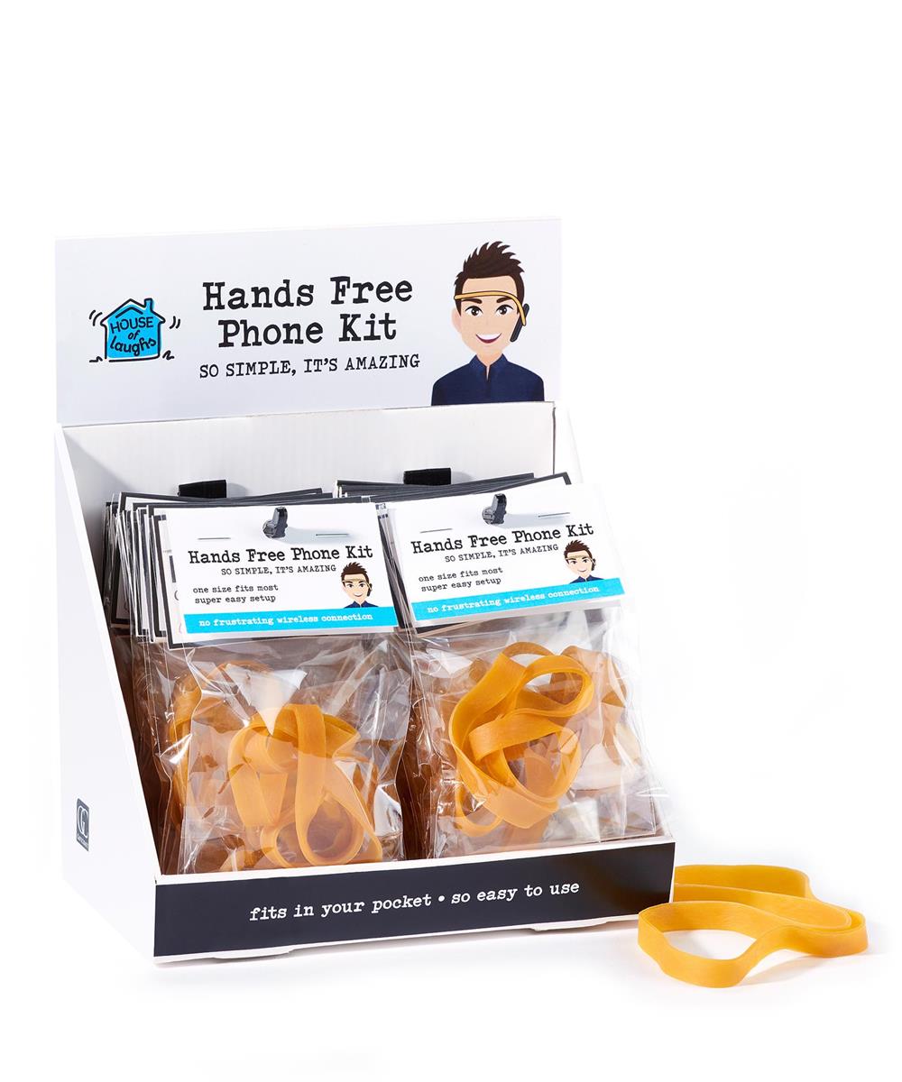 Rub.Band Hd.Free Cellphone Kit, 24pcs/dsp, L:9.25"