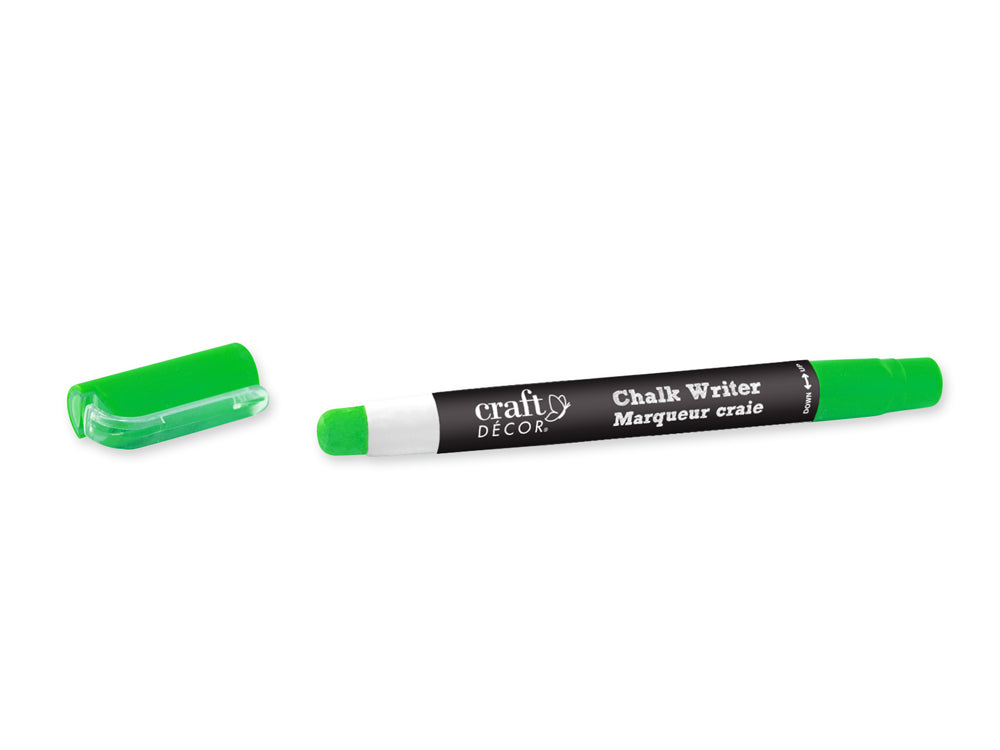 Craft Decor: Chalk Writer Blister-Carded D) Neon Green