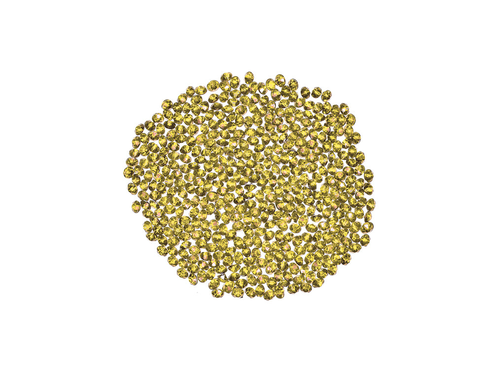 Craft Embell: 6mmx4.5mm Rhinestone Diamond 30g in Glass Jar w/Screw Cap G) Gold