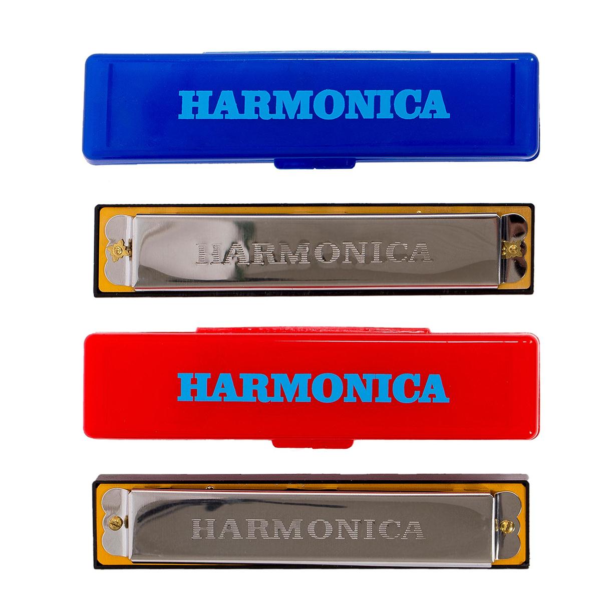 5" Harmonica w/Case, 2 col., b/c,(CS)
