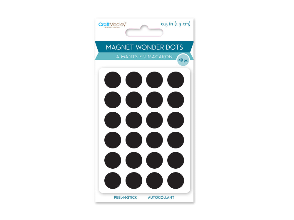Magnet Wonder Dots: 1/2" Peel-n-Stick x48