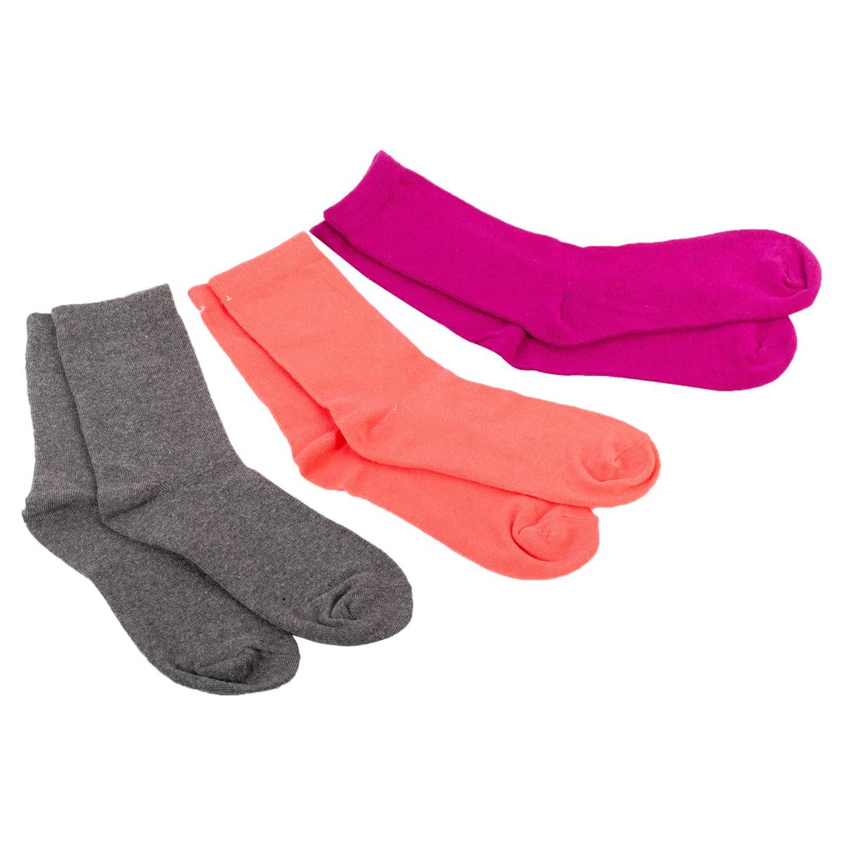 Sox, Ladies crew socks 3 asst, hc