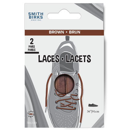 36" LACES - SPORT (2PR) BROWN