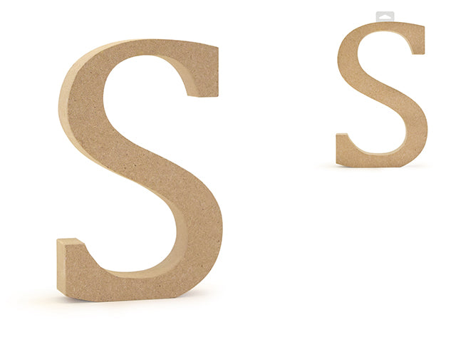 Wood Letters: 5 1/8" MDF Standing S