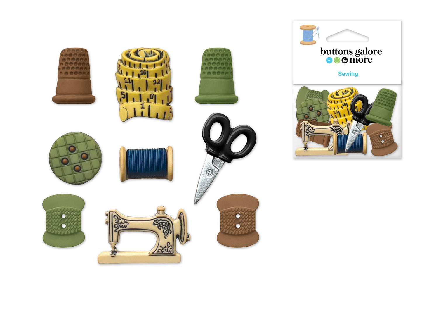 Buttons Galore & More: Craft & Sewing Novelty Buttons Asst 4099 Sewing