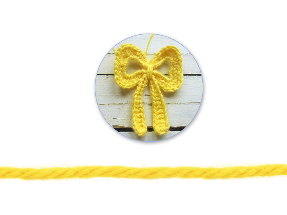 Needlecrafters: 50g Acrylic Yarn Standard Ball Dyed J) Yellow