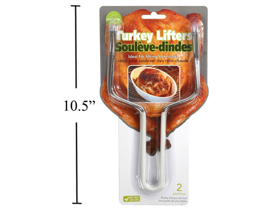L. Gourment 2-pc Turkey Lifter Fork b/c, #93183