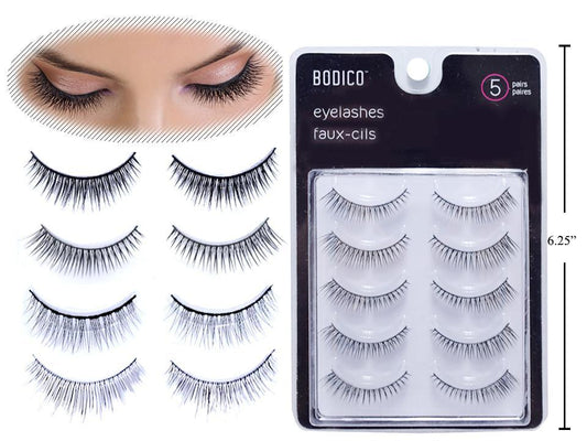Bodico, 5 Pairs Eyelash, 4asst clamshellw/insert(HZ)