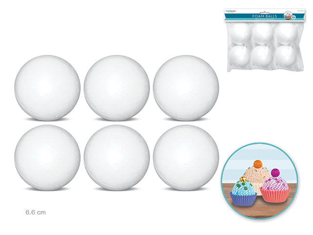 Polyfoam Ball: 2 3/4" 6/pk