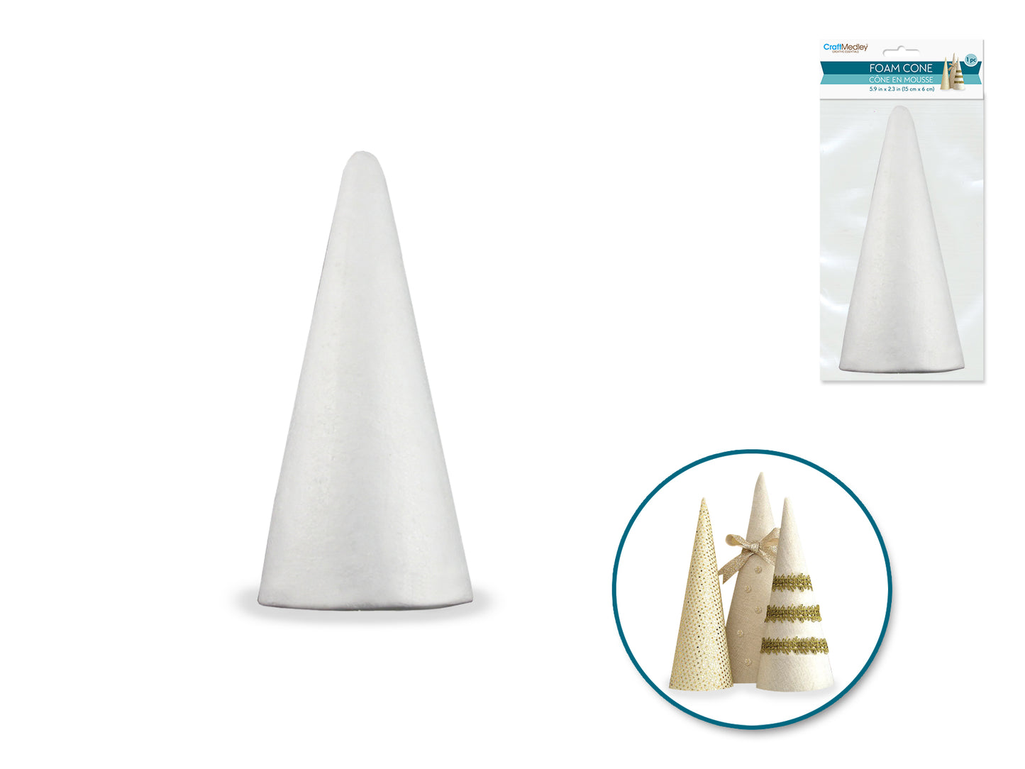 Polyfoam Cone: 6"