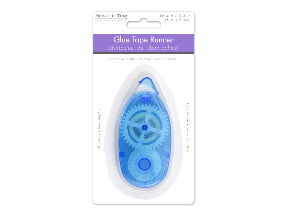 Adhesive Tape Runner: 8mm x 5m Permanent Dispenser Acidfree