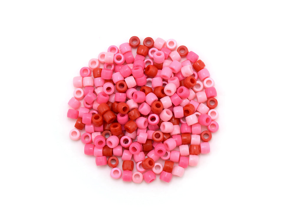 Pony Beads: 8mmx6mm Barrel Color-Mix Value-Pak x200 E) Princess