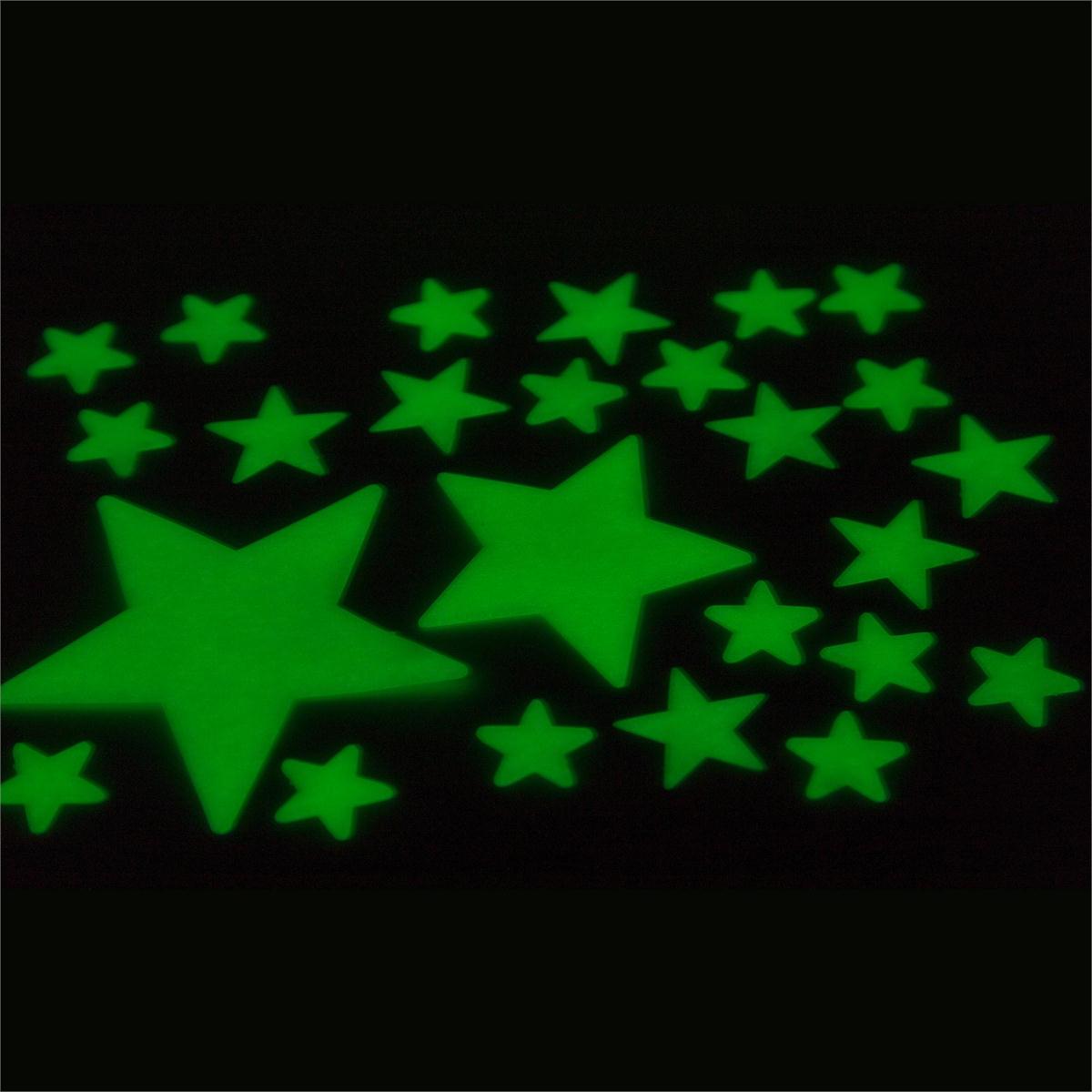 25-pc Super Glow Star set, pvc bag w/ insert (CS)