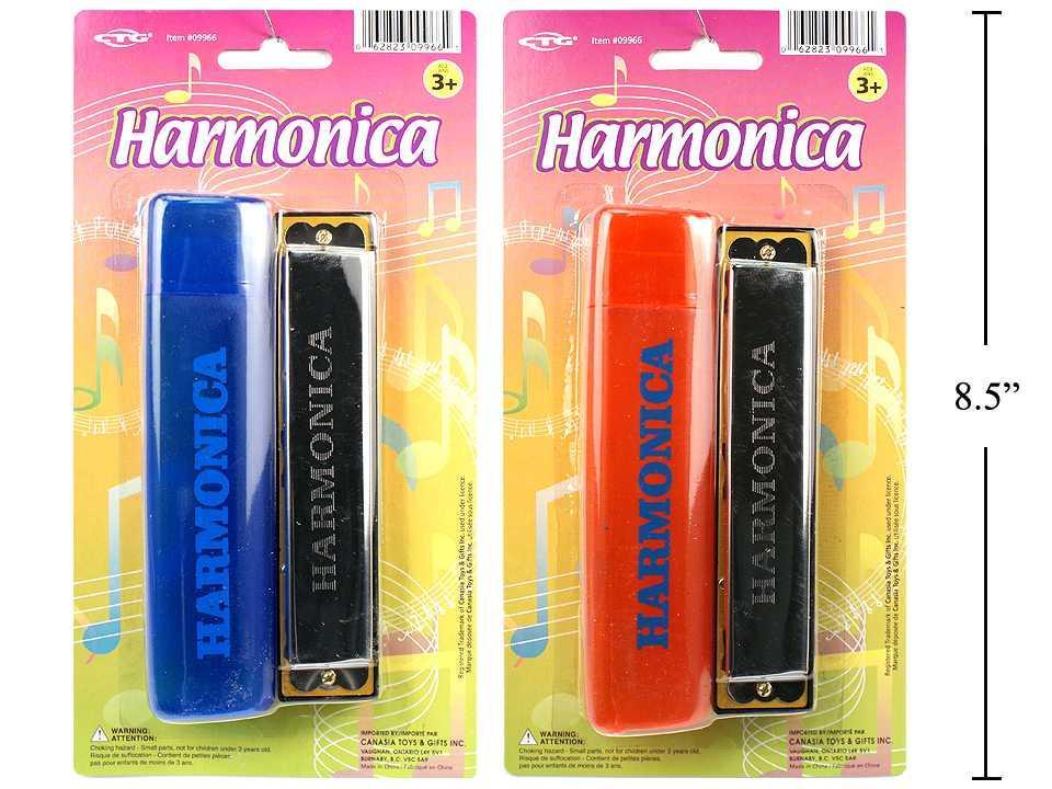 5" Harmonica w/Case, 2 col., b/c,(CS)