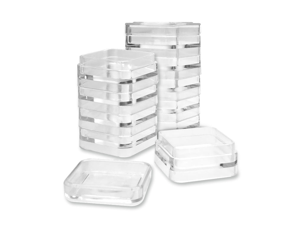 Craft Storage: Mini Plastic Containers x10 for Glitter/Sand/Beads/Findings