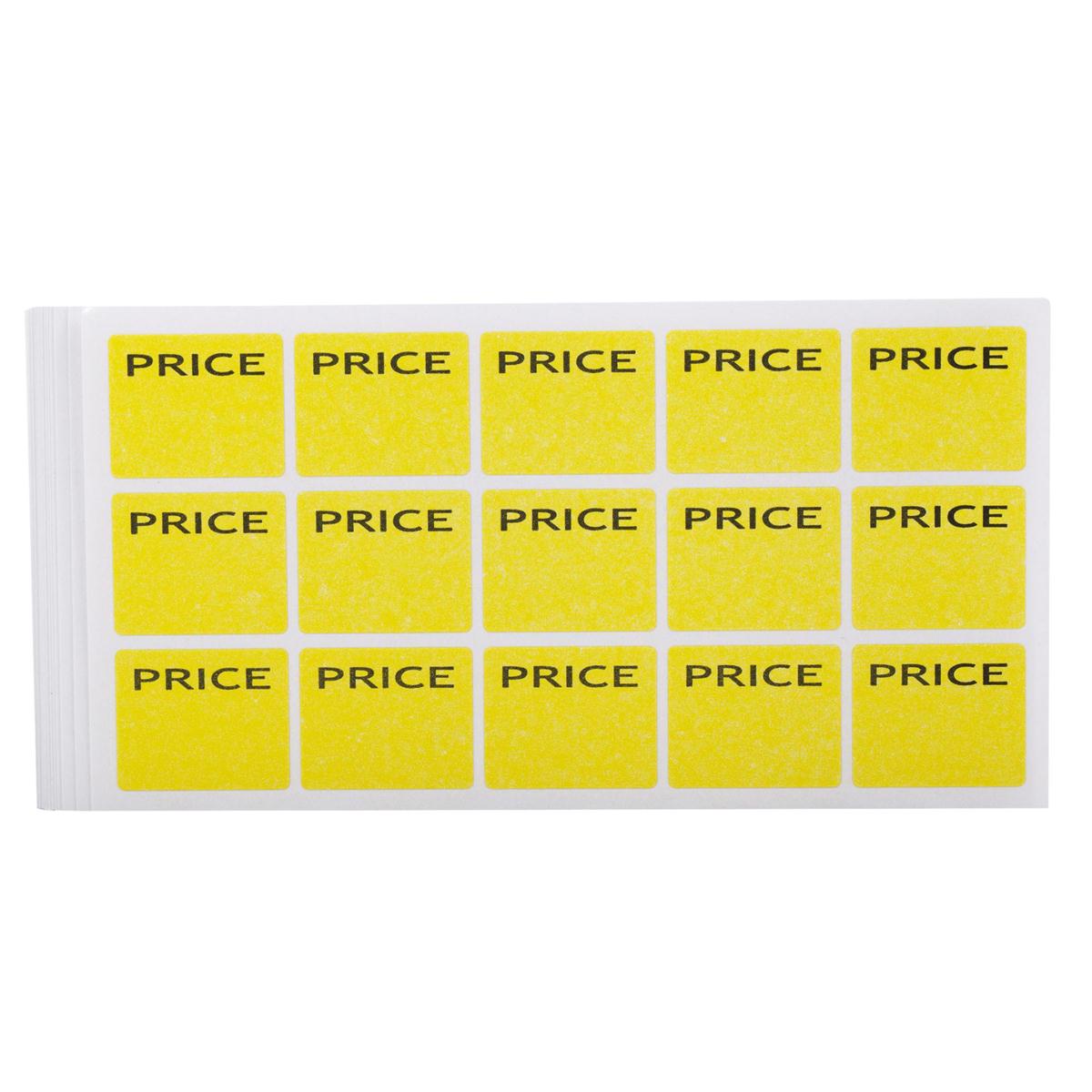 O.WKs. 240-pc Pricing Labels 3/4x15/16", clam pack