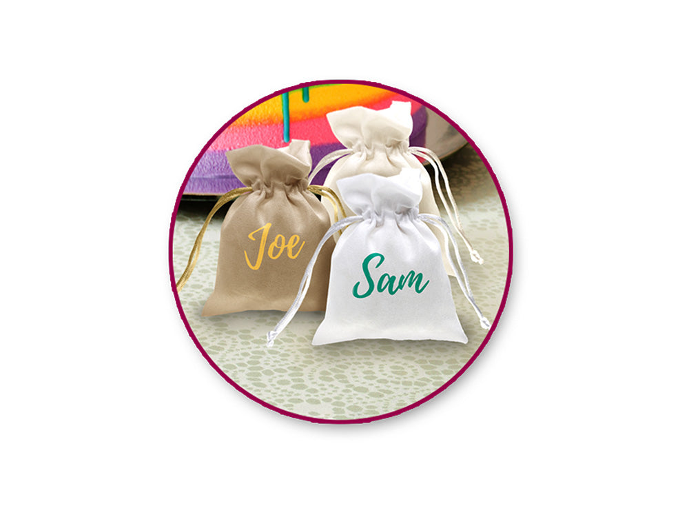 Craft Decor: 3"x4" Craft Goody Bags x3 Poly-Weave w/Rib String C) White