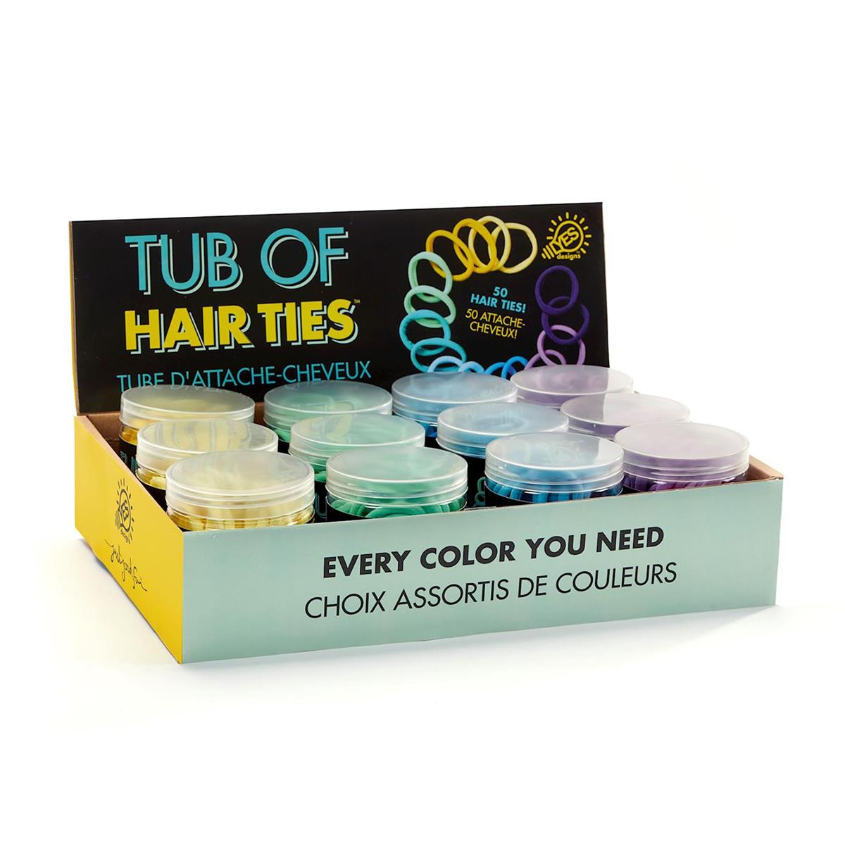 50pcRub.BandsStinContnr,12/D,4Asst