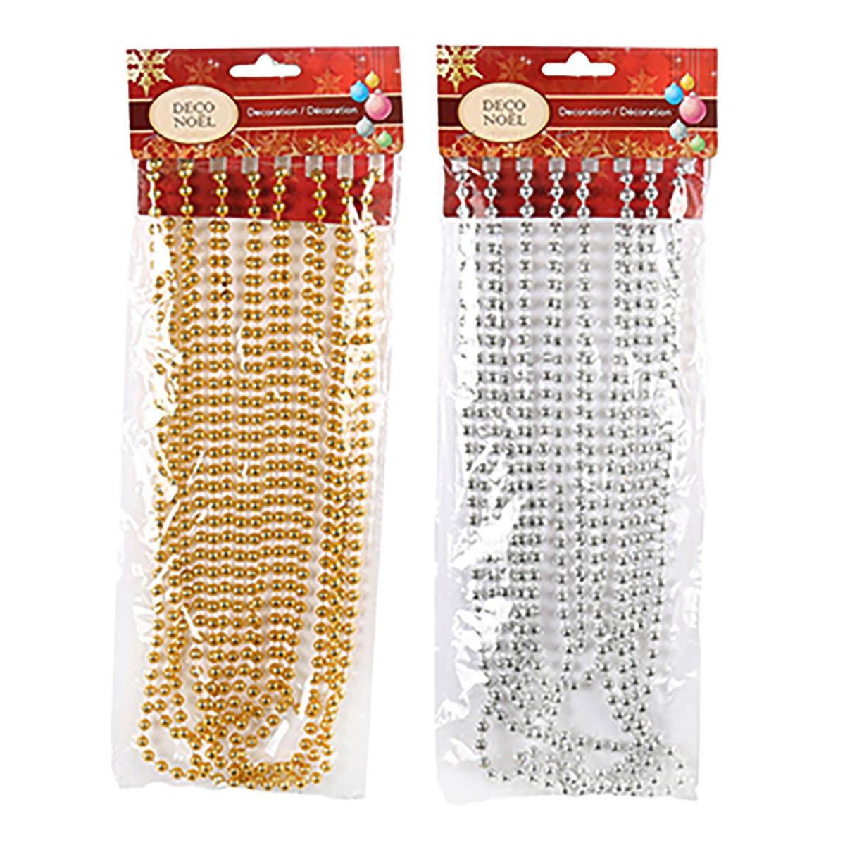 Deco N. 15ft. Bead Garland, 2 cols: Gold/Silver, header