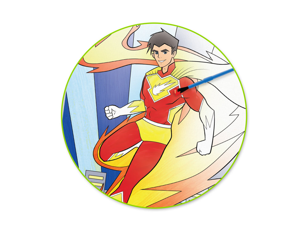 Krafty Kids: 9.8x11.8" Lil' Artist Canvas Pad w/Design Outlines 10Sht Asst B) Kid Fun