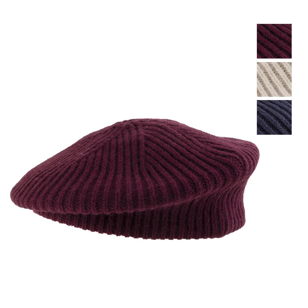 Nordic T. "Neve" Knit Beret, Ladies, 3 asst, single layer, ht
