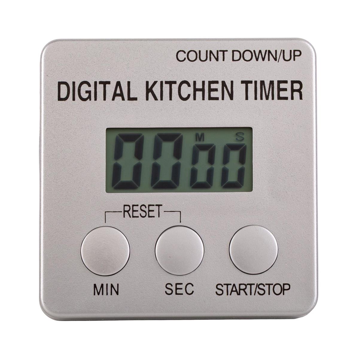 L.Gourmet Digital Kitchen Timer w/ Magnet & Clip, b/c (CP)