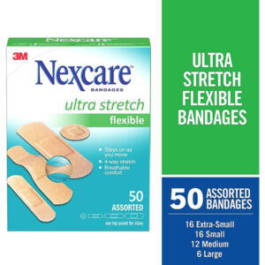 Bandages Ultra Stretch 50Pk Assorted