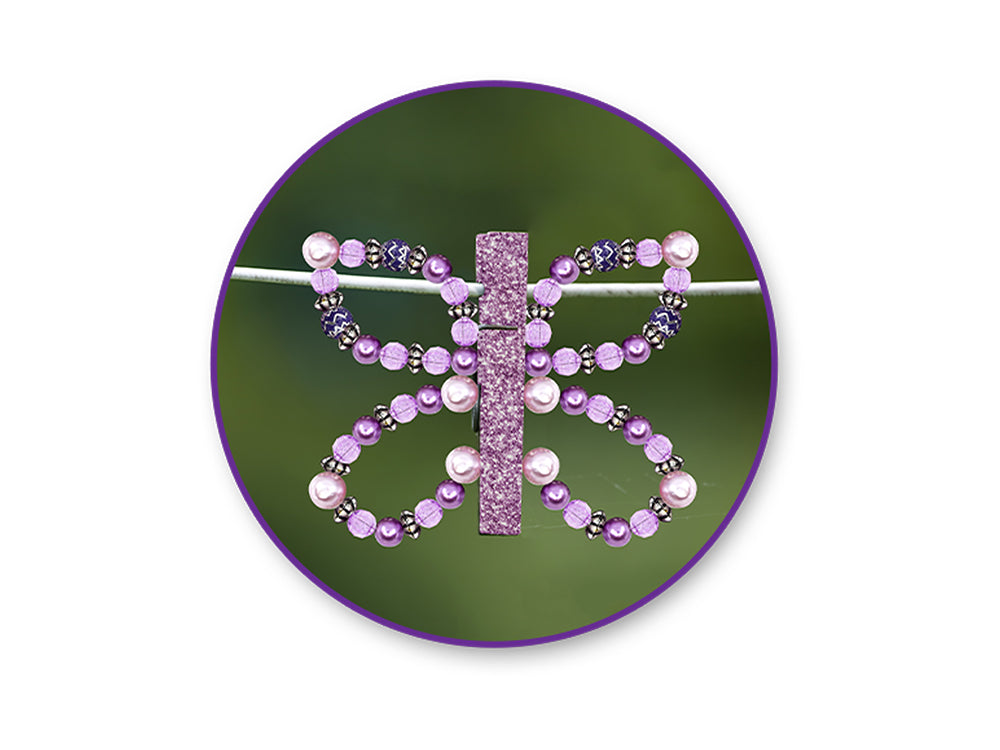 Acrylic Bead Kit: 30g Luxe Kit w/Spacers & Cording D) Purple