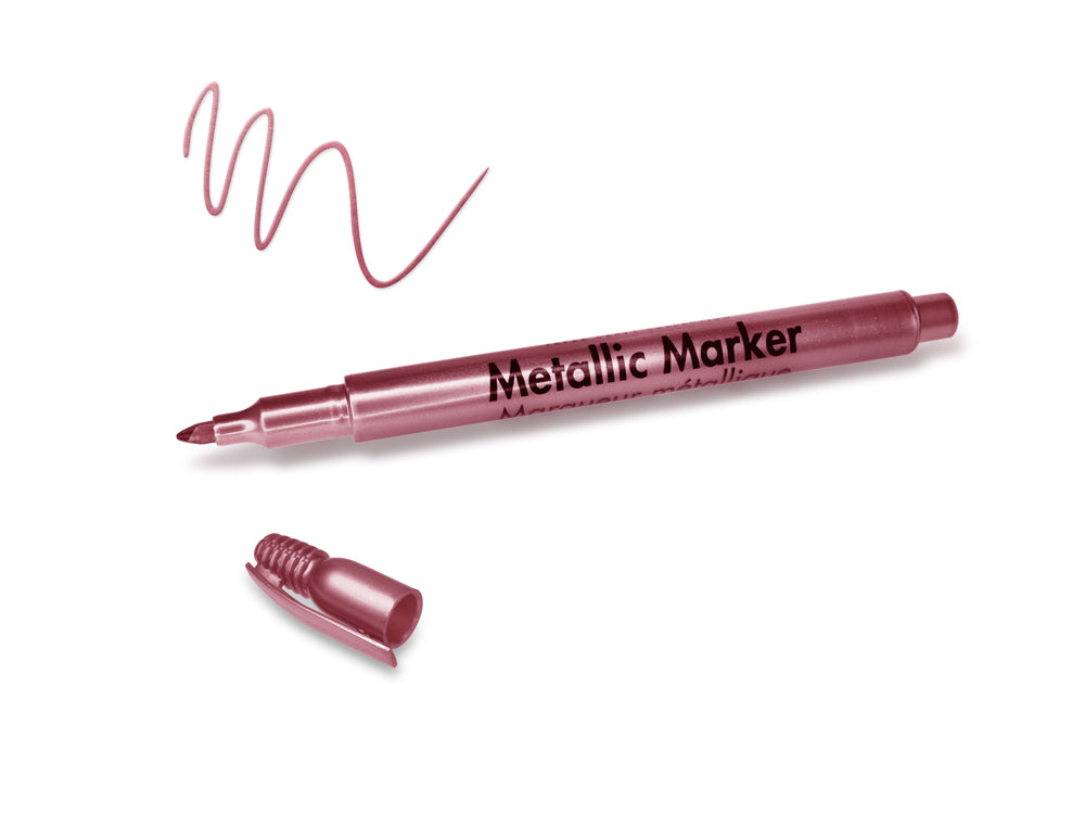 Metallic Marker: 1.2mm Fine Point D) Rose Platinum