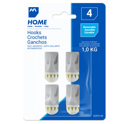 HOOKS-PLASTIC-RECT-S