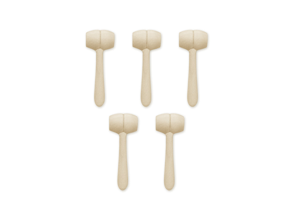Wood Craft: 0.8"x2.2" Mini Mallet 5pc