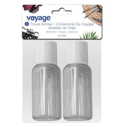 TRAVEL BOTTLES - 2PCS
