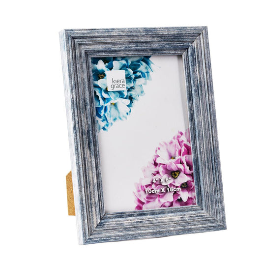 KG Desta 4x6" Photo Frame Aged Blue, PS Plastic