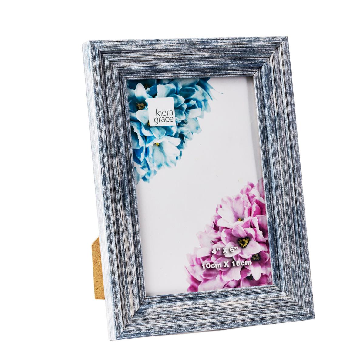 KG Desta 4x6" Photo Frame Aged Blue, PS Plastic