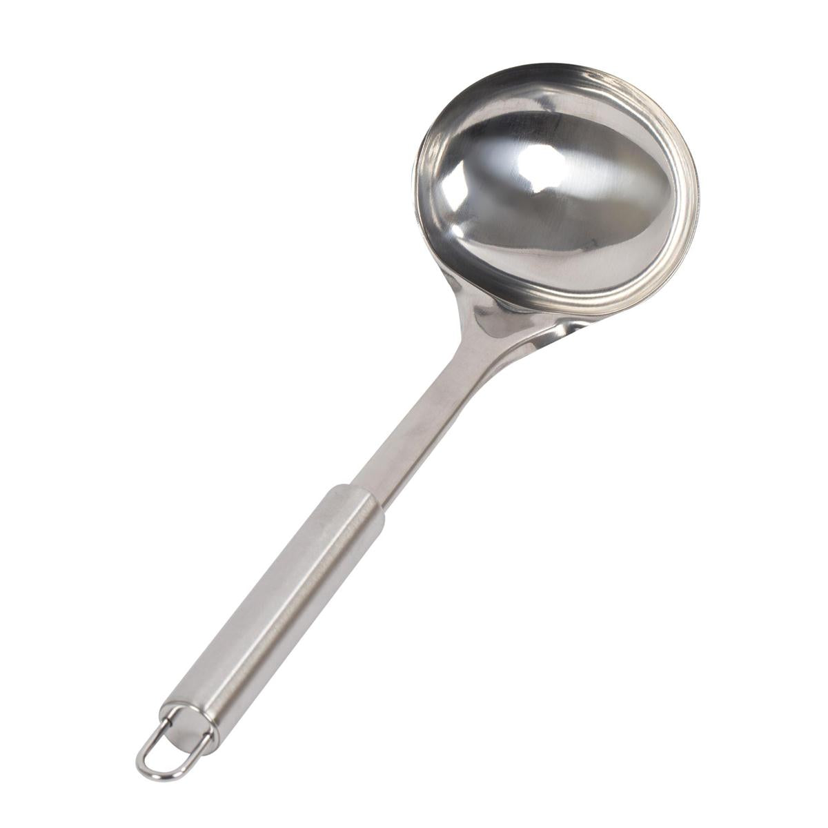 Luciano 12"L Soup Ladle, Stainless Steel, hangtag