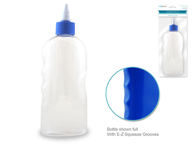 Plastic Bottle: 200ml Semi-Transparent EZ-Squeeze Grooves