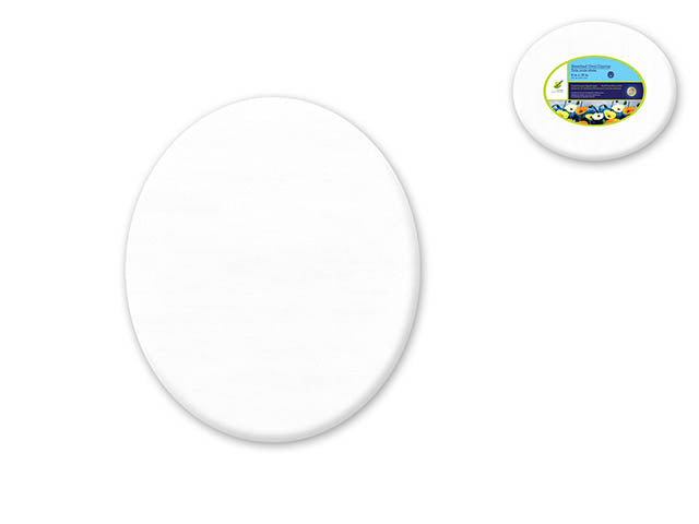 Stretch Artist Canvas: Oval 9"x12" Triple-Primed Back-Stapled