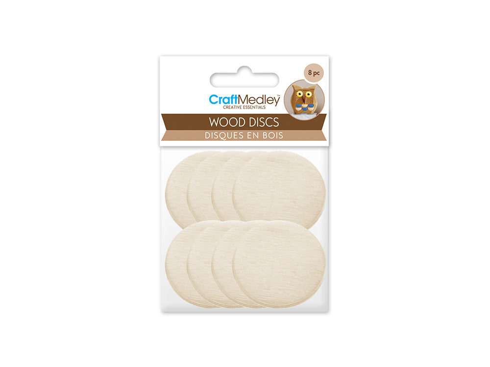 Craftwood: Wood Discs 3.8mm Thick C) 4cm 8pc