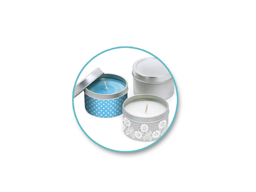 Craft/Bead Storage: 3cmx6cm Tin Canister x2 w/Window