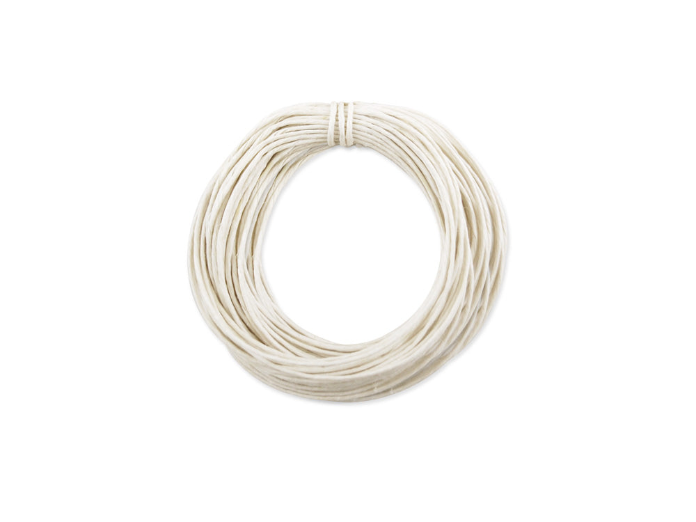 Natural Hemp Cord: Colored 20lb (1mm) 9yd/hank A) White