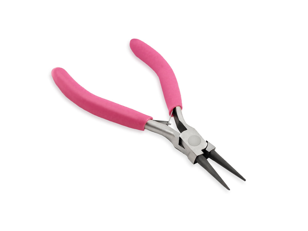 Beading/Jewelry Tool: Long Round Nose Pliers w/Soft Grip Handle