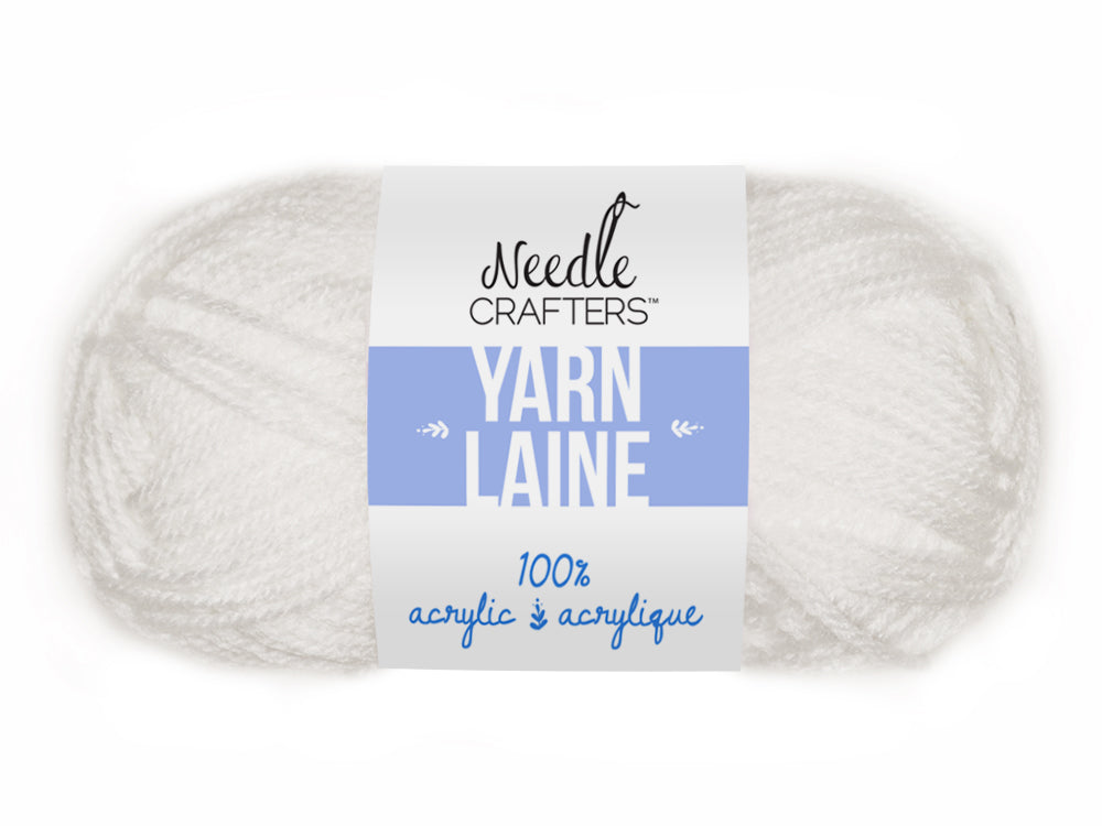 Needlecrafters: 50g Acrylic Yarn Standard Ball Dyed I) White