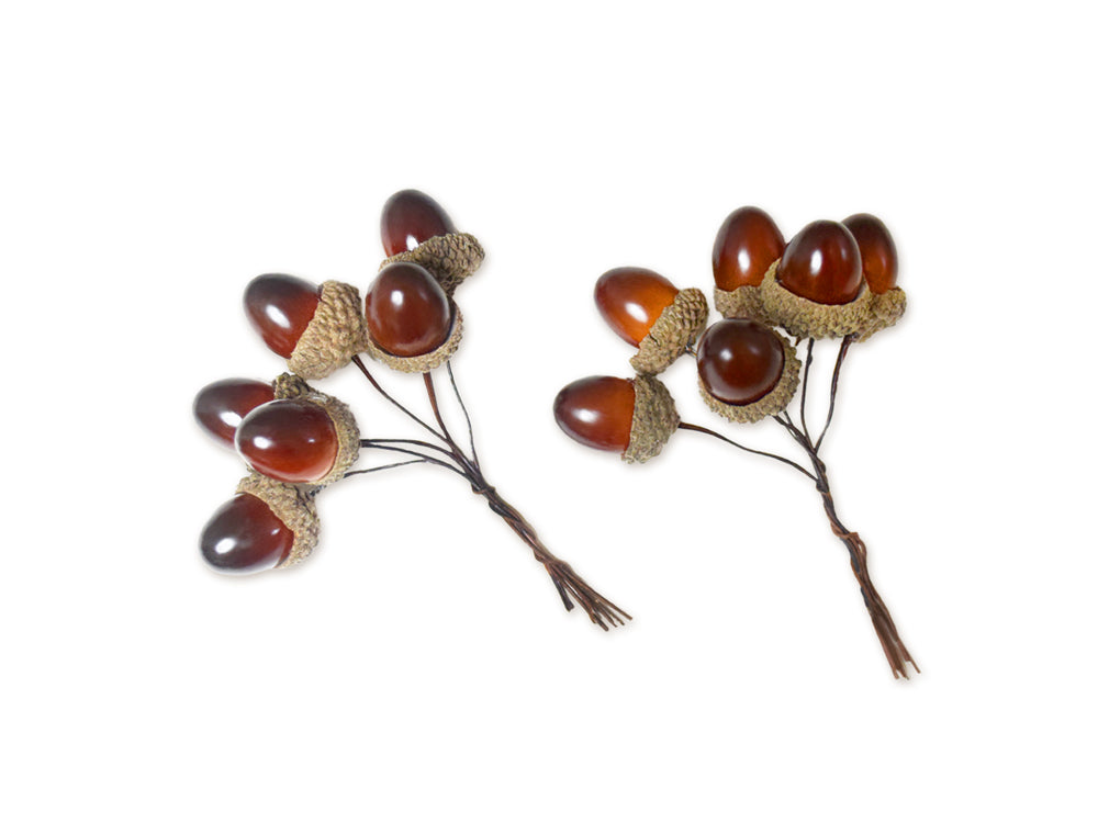 Craft Decor: 1" Acorn Pick 12pc